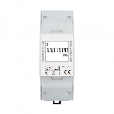 Compteur d'énergie monophasé bidirectionnel, écran LCD - Type 7M.24