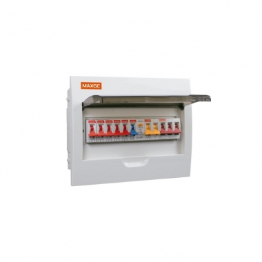Pack Tableau Électrique IP30 12 Modules + 5 Disjoncteurs + Interrupteur Différentiel