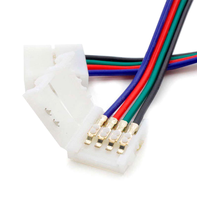 Produit de Câble Double Connecteur Rapide Ruban LED 12/24V DC RGB 10mm 