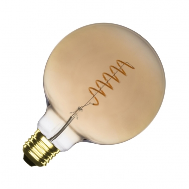 Lampadina LED Filamento E27 G125 4W 200 lm Regolabile Gold