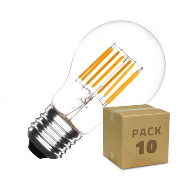 Product of Pack of 10 6W E27 A60 Classic Filament LED Bulbs (Dimmable)