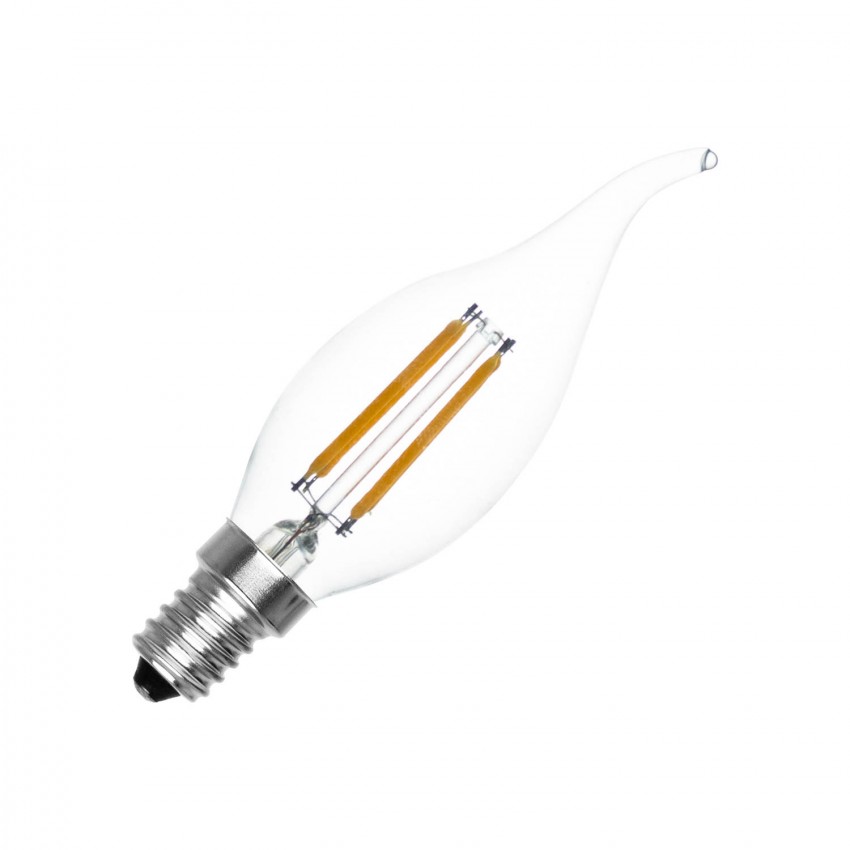 Product of Pack of 10 4W C35 E14 Murano Filament LED Bulbs (Dimmable)