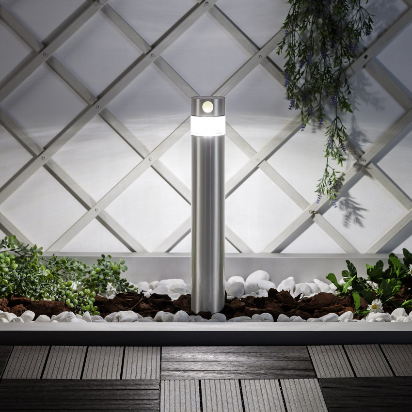 Prodotto da Lampioncino Solare Esterni LED 1.5W Superficie 50cm Acciao Inox con Sensore di Movimiento 