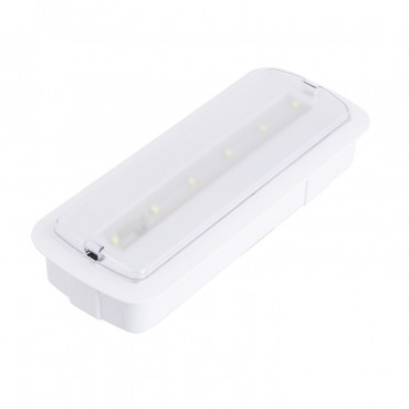 Luce di Emergenza LED da Incasso/Superficie 200lm Taglio Permanente/Non  Permanente 246x84 mm - Ledkia