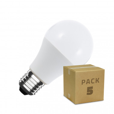 Pack 5 Ampoules LED E27 6W 470 lm A60