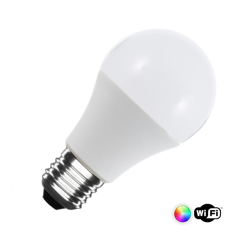 Product van Slimme LED Lamp E27 9W 806 lm A60 WiFi RGBW  Dimbaar 