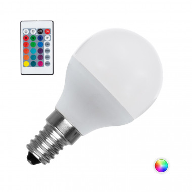 LED-Lampe E14 RGBW Dimmbar G45 4.5W