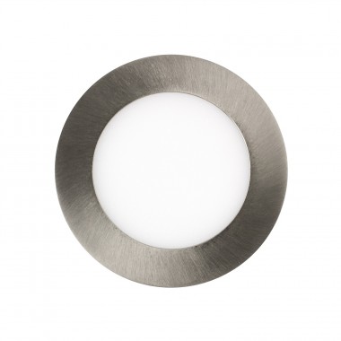Produkt von LED-Deckeneinbauleuchte 6W Rund SuperSlim Silber Rahmen Schnitt Ø 110mm