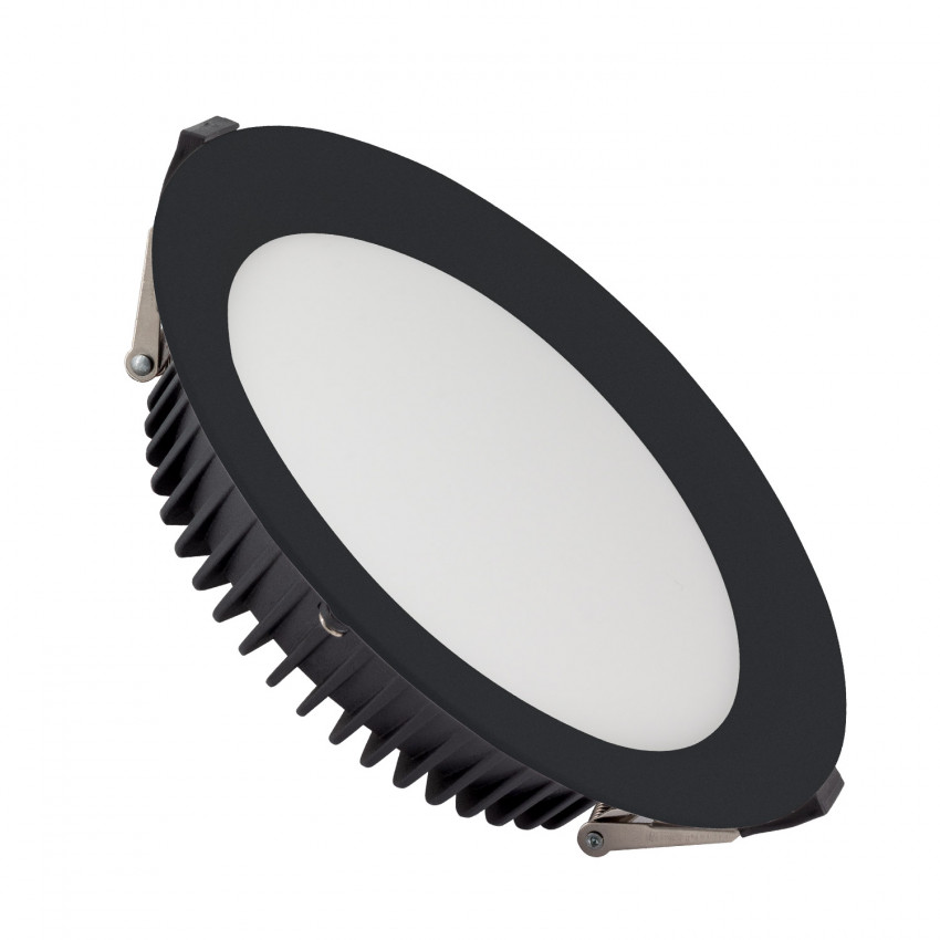 Product of Black 24W SAMSUNG New Aero Slim 130 lm/W LIFUD LED Downlight UGR19 Ø 200mm Cut-Out