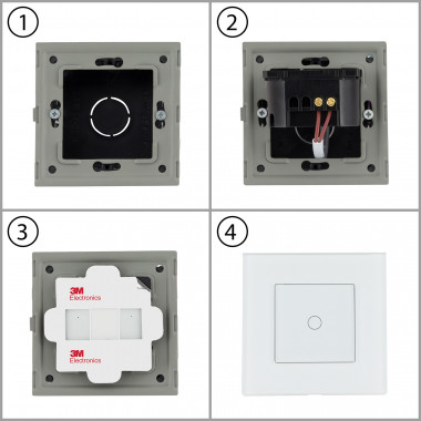 Product of 1-Gang 1-Way Simple Touch Dimmer Switch Modern
