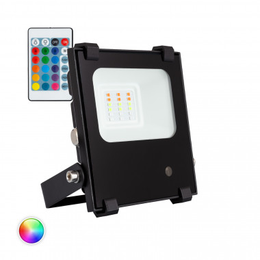 10W HE PRO Dimmable RGB LED floodlight 135lm/W IP65