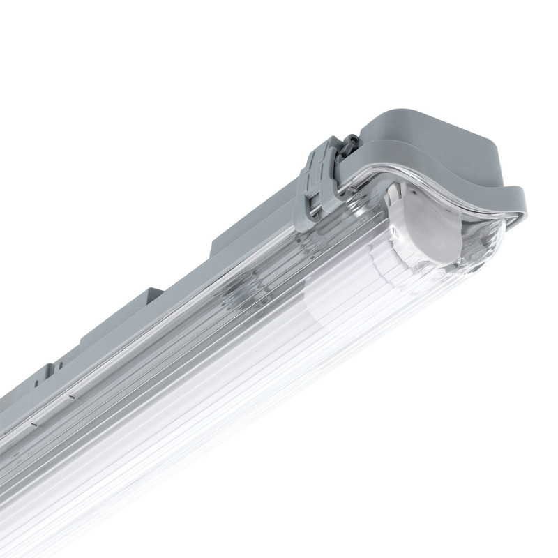 Feuchtraum Wannenleuchte Slim für 1 LED-Röhre 150 cm IP65 Einseitige Einspeisung