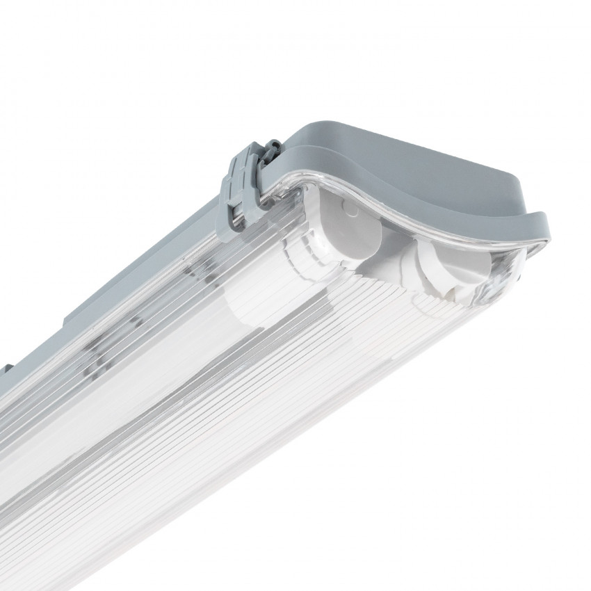 Produkt od 120 cm Vodotěsné LED Zářivkové Těleso Slim pro 2 LED TrubiceJednostranné Napájení IP65