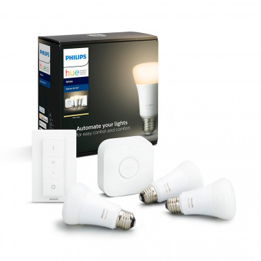 Produkt od Startovací Sada: 3 x Chytrá LED Žárovka Smart  E27 3x9.5W 1055 lm PHILIPS Hue White