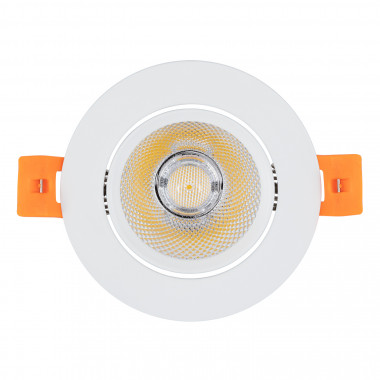 Product van Downlight COB Rond Richtbaar LED 7W wit Zaag maat Ø 70 mm No Flicker