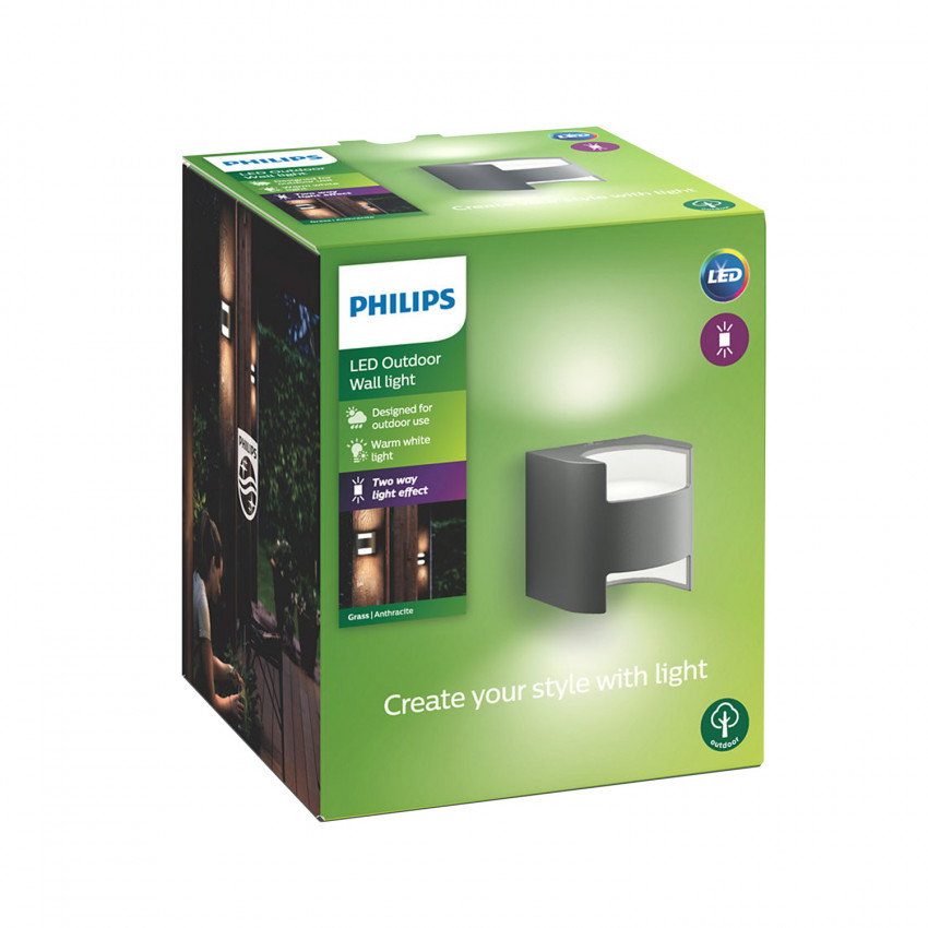Product of PHILIPS Grass 2x4.5W LED Wall Lamp