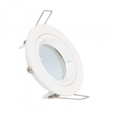 Product Podhledový Rámeček Kruhový pro LED Žárovky GU10 / GU5.3 Výřez Ø 65 mm v Bílé