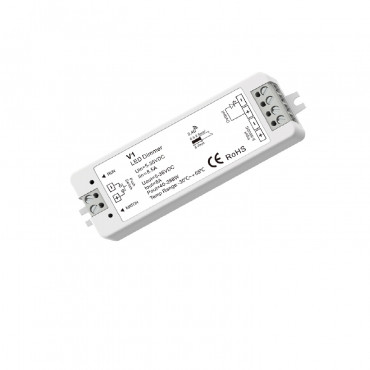 Product 5/12/24/36V DC Monochrome LED Strip Dimmer Controller compatible with RF and Push Button Controller