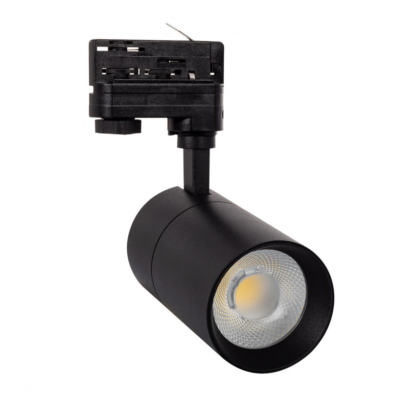 Product van spotlight New Mallet Zwart LED 20W Dimbaar No Flicker voor Driefasige Rail