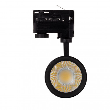 Product van spotlight New Mallet Zwart LED 20W Dimbaar No Flicker voor Driefasige Rail