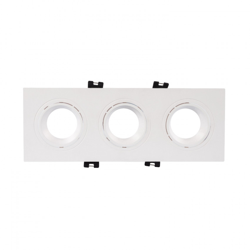 Product of Tilting Square Downlight Ring for GU10/GU5.3 LED Bulb with 75x235 mm Cut-Out