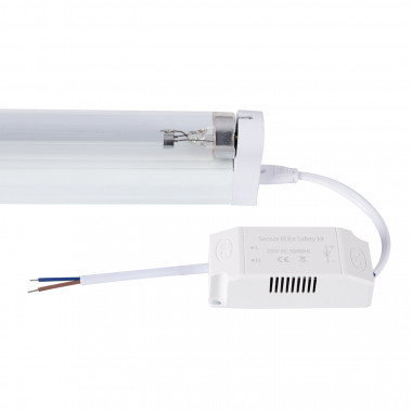 Produkt od 90cm LED Trubice T8 UVC Germicidní 30W Dezinfekce s Detektorem Přítomnosti + Napájecí Lišta PHILIPS