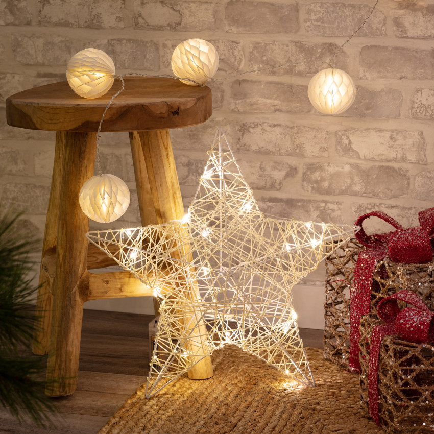 Product of Irawo Star with Integrated LED String Lights 42x42 cm 