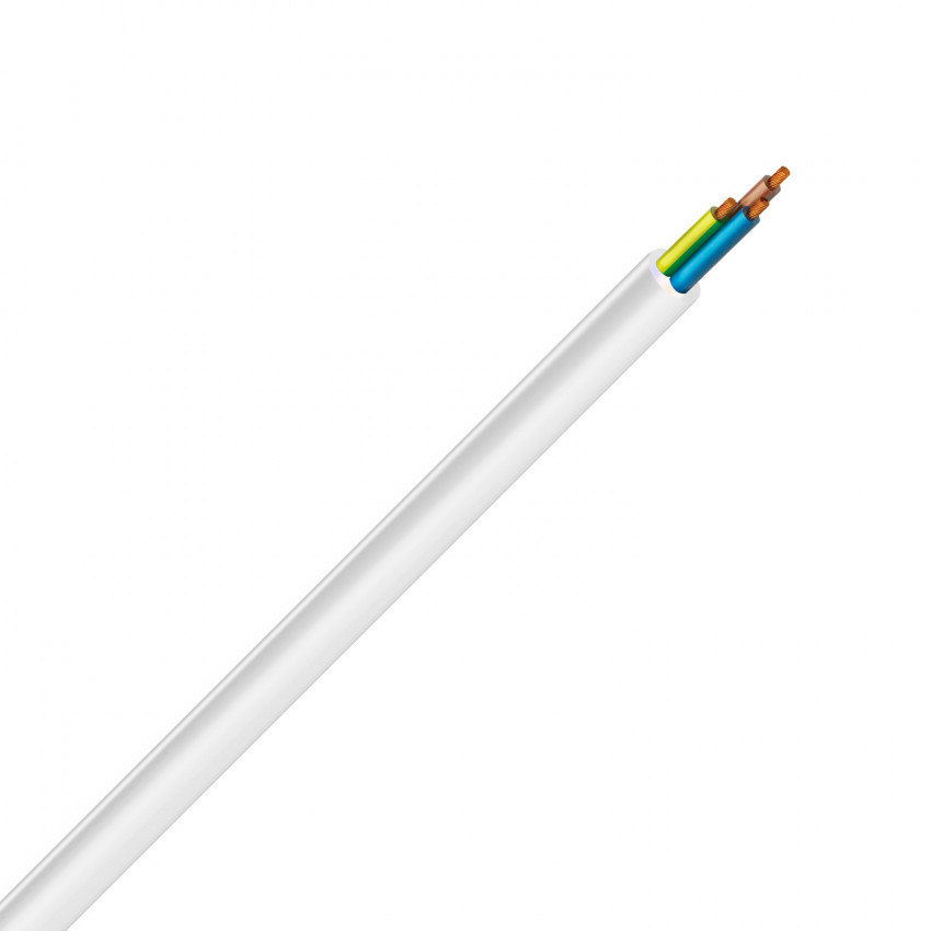 Product van Indoor Flexibele Kabel 3 x 1,5mm² Wit 1kV RV-K