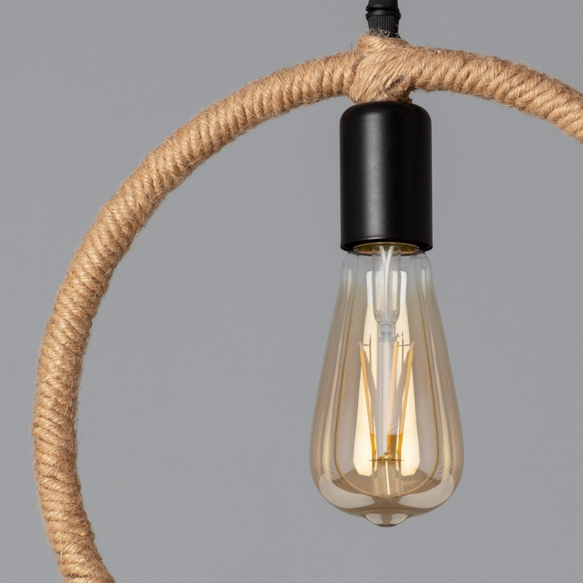 Product of Maumbo Rope & Metal Pendant Lamp