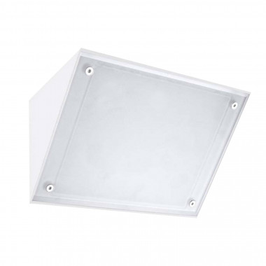 White 14W LEDS-C4 05-9884-14-CM Curie Glass Medium LED Wall Light IP65