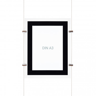 DIN A3 Hanging Led Display Sign - Vertical