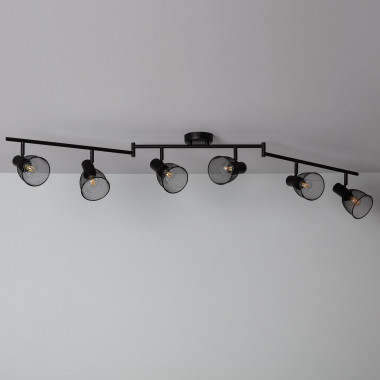 Lampe de plafond Orientable style industriel 4 Spots