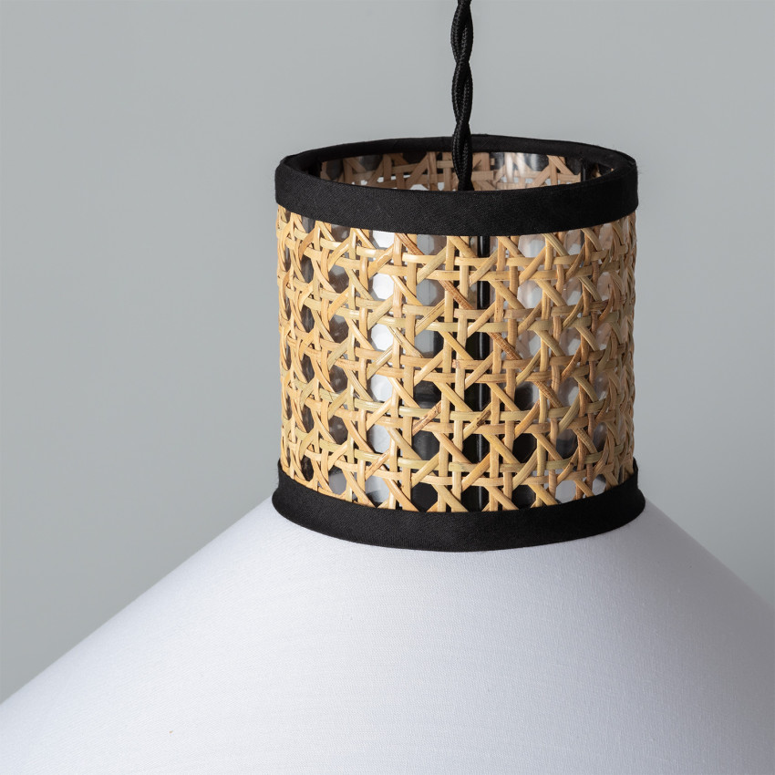 Product of May Rattan & Cloth Pendant Lamp 