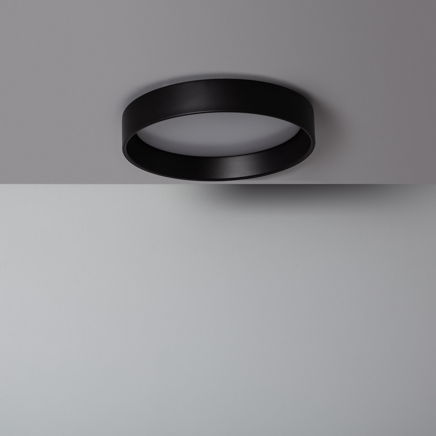 Produit de Plafonnier LED 20W Rond Ø450 mm Métal CCT Sélectionnable Noir Design 