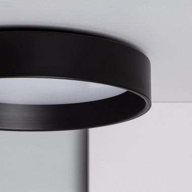 LED-Deckenleuchte 20W Rund Metall CCT Wählbar Ø450 mm Schwarz Design -  Ledkia | Deckenlampen
