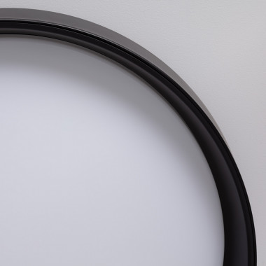 Plafoniera LED 30W Circolare Metallo Ø550 mm CCT Selezionabile Nero Design  - Ledkia