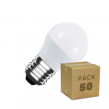 Box of 50 5W G45 E27 LED Bulbs Daylight 6000K - 6500K