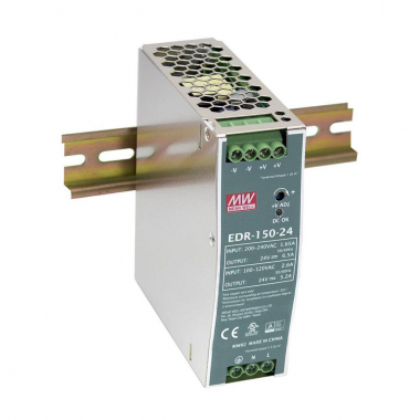 Product of 24V 6.5A 150W MEAN WELL Power Supply EDR-150-24 for DIN rail