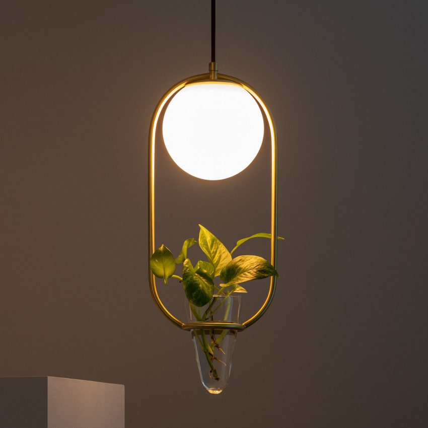 Product of Moonlight Puncak Metal & Glass Pendant Lamp