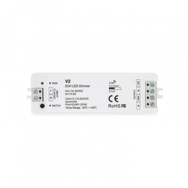 Product LED Strip CCT Controller 2 Kanalen RF afstandsbediening