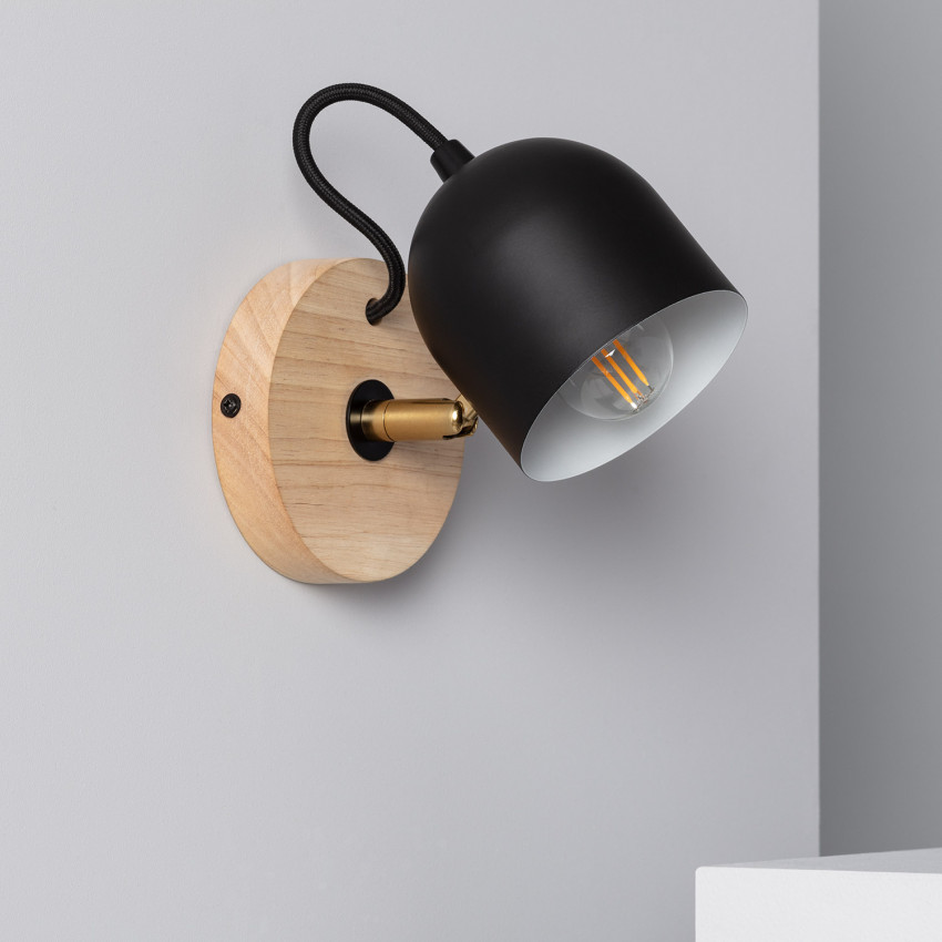 Product of Acalado Wood & Metal Wall Lamp