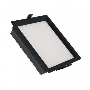 Product van Downlight LED New Aero Slim Vierkant Samsung LED 30W 130 lm/W Microprismatisch (UGR17)  Zwart Zaag maat 210x210 mm