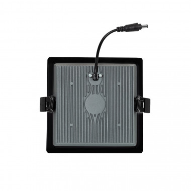 Product van Downlight LED New Aero Slim Vierkant SAMSUNG LED 15W 130 lm/W Microprismatisch (UGR17) LIFUD Zwart Zaag maat 135x135 mm