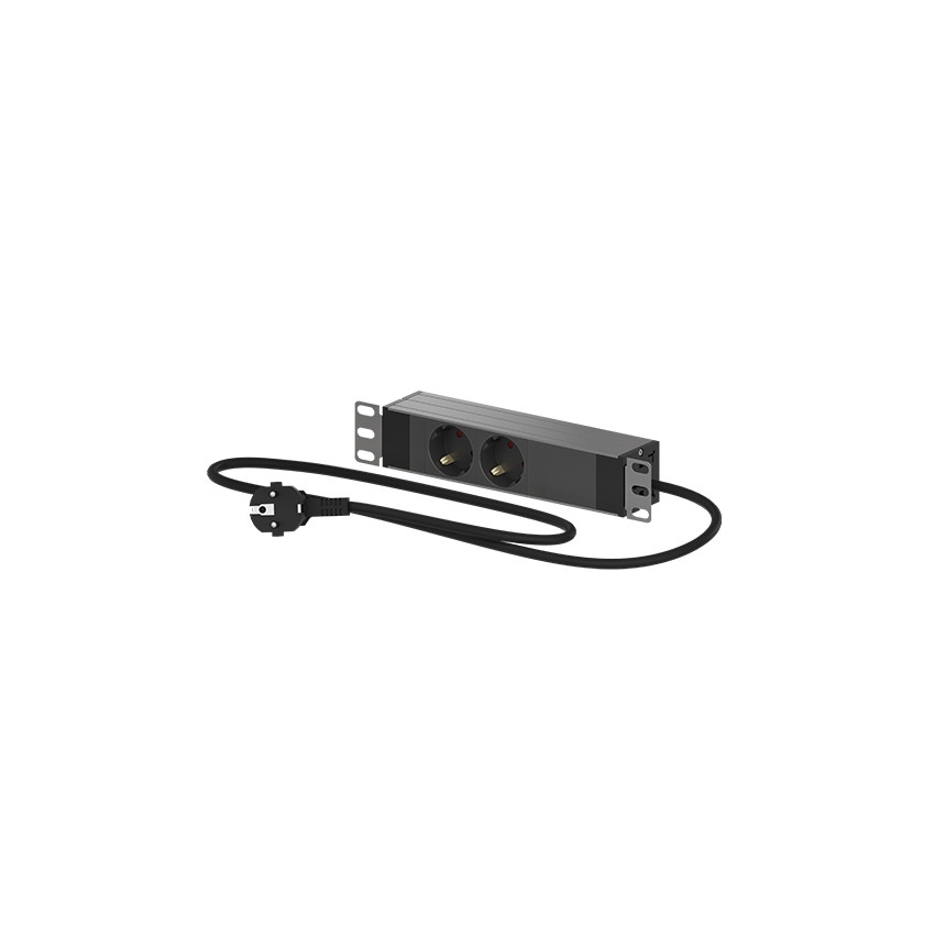 Product of PDU Power strip with two 10'' outlets for Mini Rack 10'' OPENETICS 26005