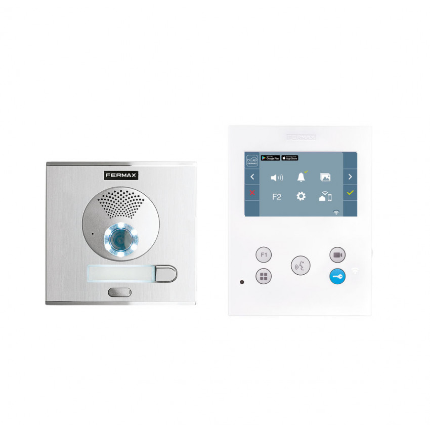 Product of FERMAX 94511 DUOX Plus WIFI 1L 1 Doorbell CITY VEO-XS 4,3" Video Entry Kit