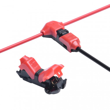 1-polige T-Type Connector met 0,5 mm ongestripte kabel voor IP40 LED Strip