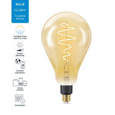 Product van LED Lamp Smart WiFi E27 PS160 Dimbaar WIZ Filament Vintage 6.5W