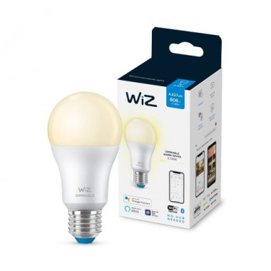Prodotto da Lampadina LED Smart E27 8W 806 lm A60 Wi-Fi + Bluetooth Regolabile WIZ  