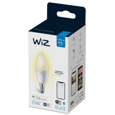 Produkt von LED-Glühbirne Smart E14 4.9W 470 lm C37 WiFi + Bluetooth Dimmbar WIZ  