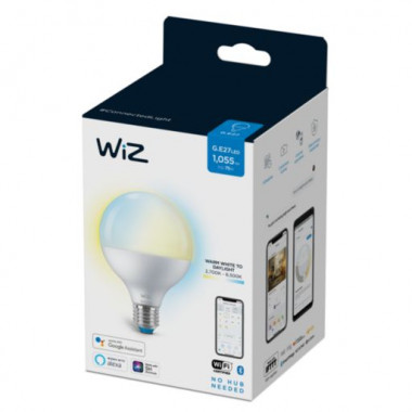 Product van Slimme LED Lamp E27 11W 1055 lm G95 WiFi + Bluetooth Dimbaar CCT WIZ 